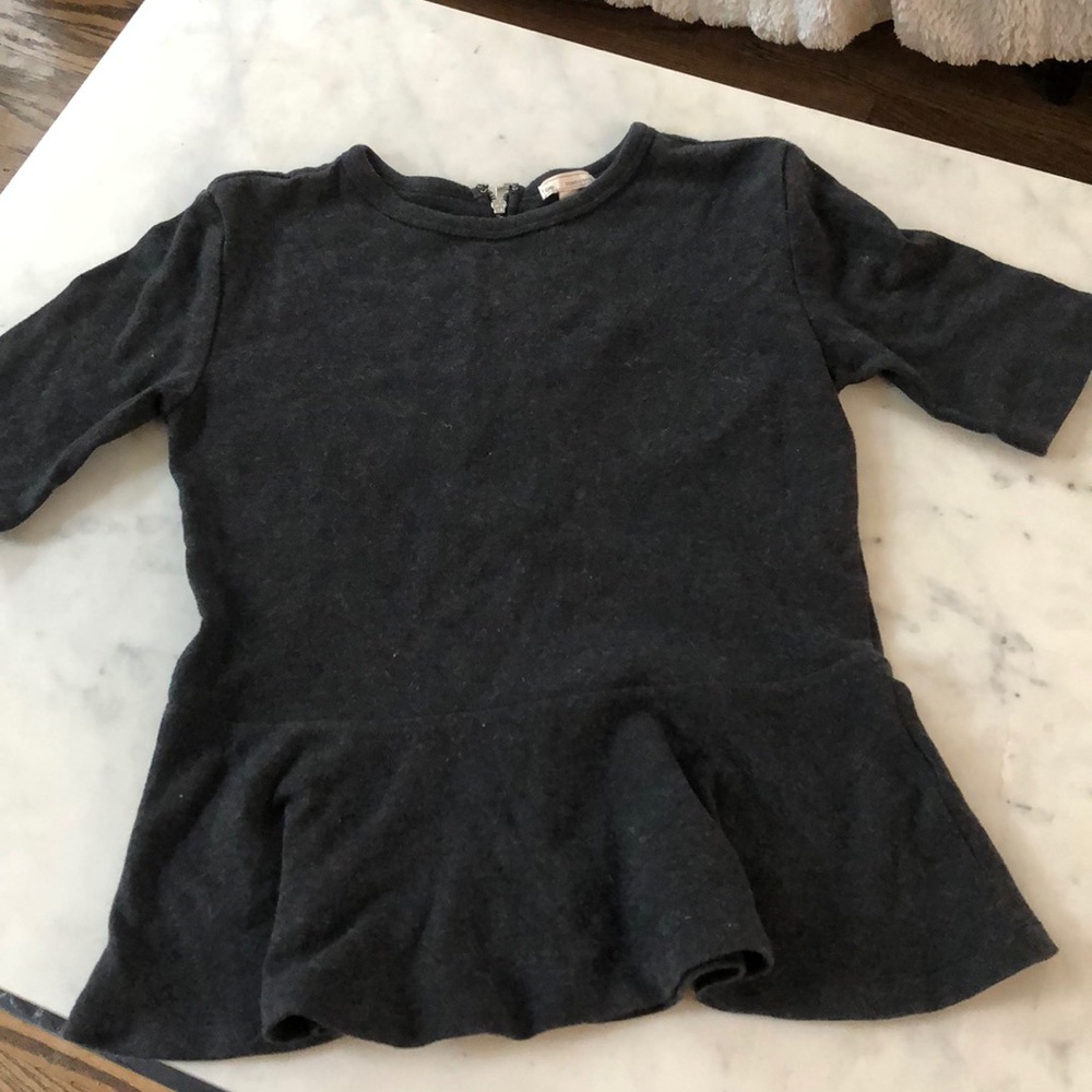 Gap peplum short sleeve top